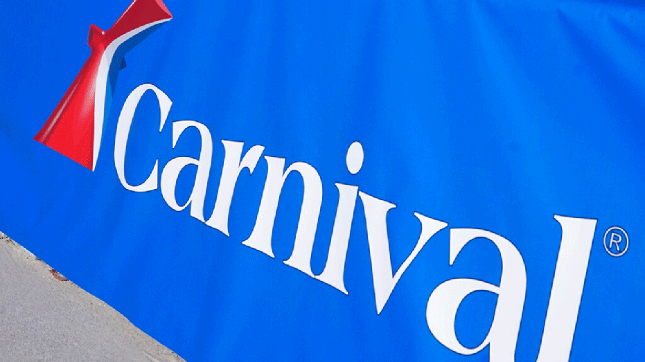 A Carnival Cruise Line flag