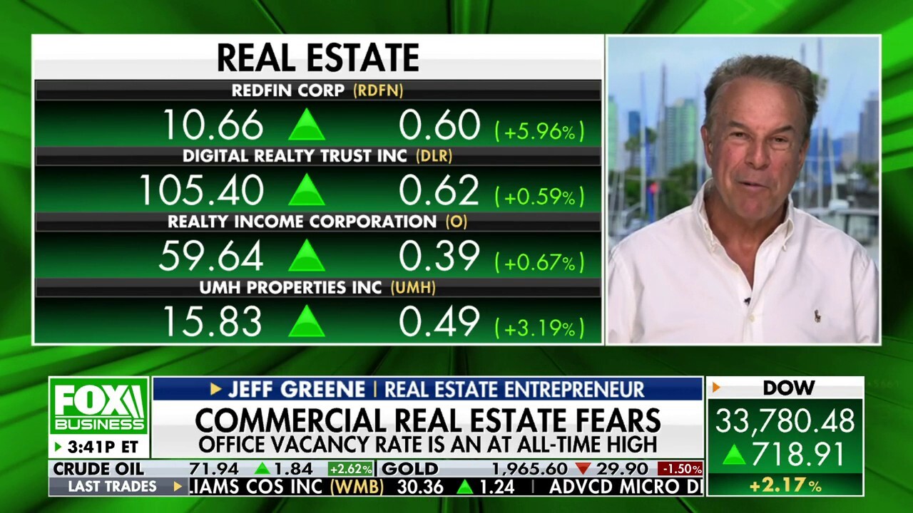 Real estate entrepreneur Jeff Greene addresses fears of commercial real estate collapse on 'The Claman Countdown.'