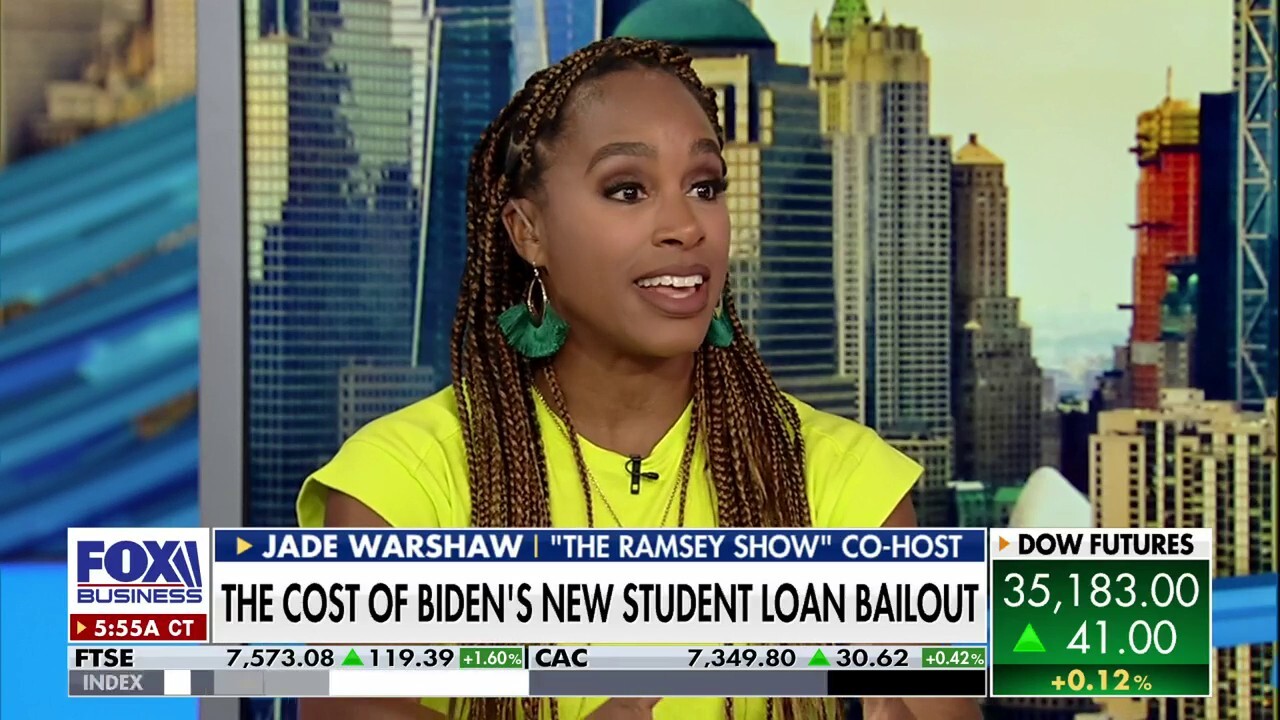 'The Ramsey Show' co-host Jade Warshaw explains how U.S. student loan borrowers will wait up to 30 years to become debt-free under Biden's new handout plan.